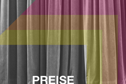 Gelb, Orange, Pink, Grau - Schriftzug PREISE